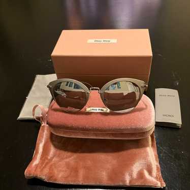 Miu Miu Mirrored Sunglasses - image 1
