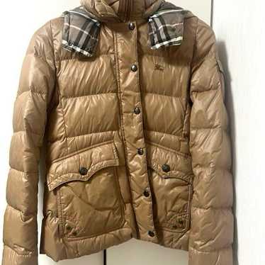 BURBERRY BLUE LABEL ニット切替ジャケット ベージュ 38 Burberry blue label label/down/38/ - Gem