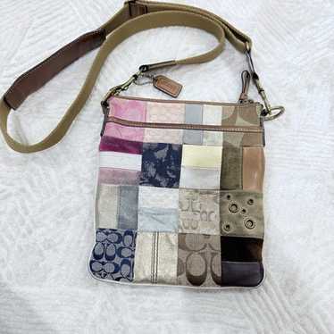 Coach signature patchwork crossbody - Gem