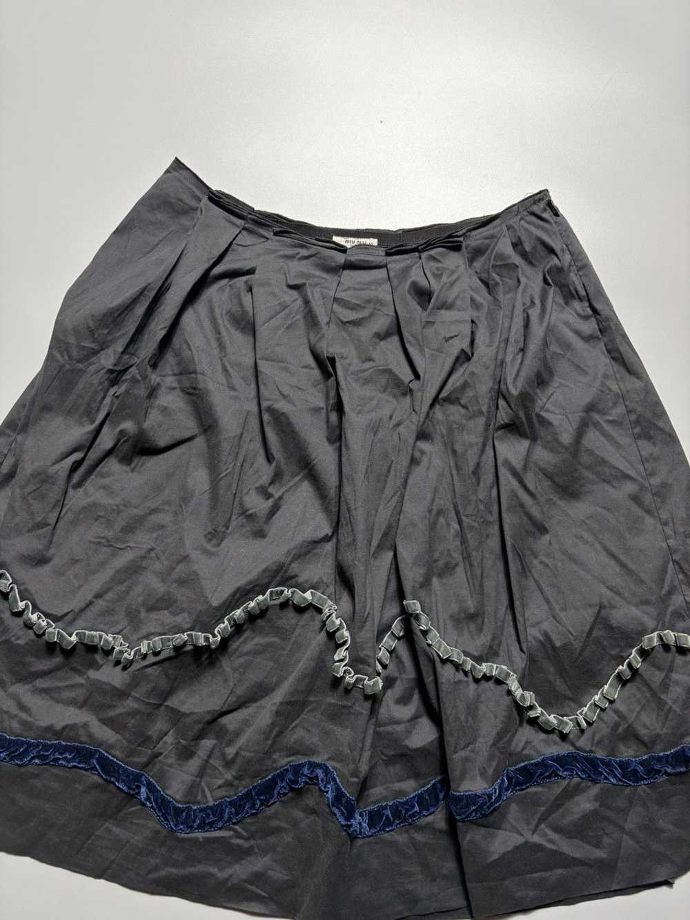 Miu Miu MIU - MIU PRADA RIBBON MIDI SKIRT - image 5