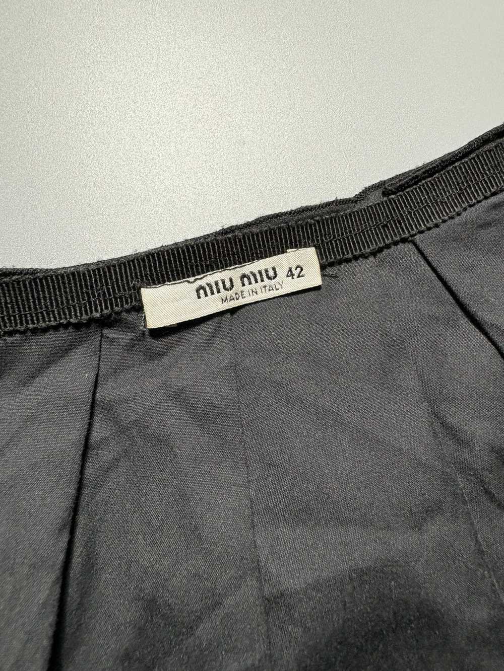 Miu Miu MIU - MIU PRADA RIBBON MIDI SKIRT - image 7