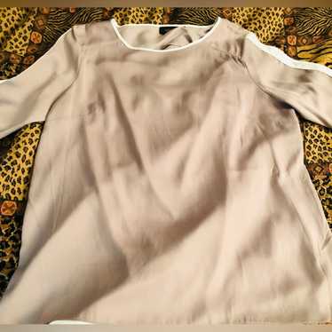 Apt. 9 Size Xl Ivory & Tan Color Block Open Back … - image 1