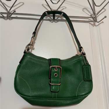 バッグ Vintage COACH Flap Shoulder bag green Vintage Coach Legacy Small Fold Over Flap Shoulder Bag Purse