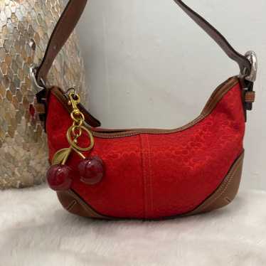 バッグ Coach Soho Hobo Red Shoulder Bag Coach | Signature Soho Hobo Shoulder Bag | Preloved Designer