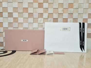 Miu Miu shopping bag+box+ribbon set, Miu Miu shoe… - image 1