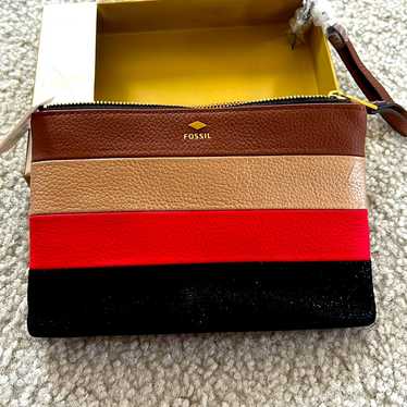 Fossil Red Multi Wallet New In Box Nwt - image 1