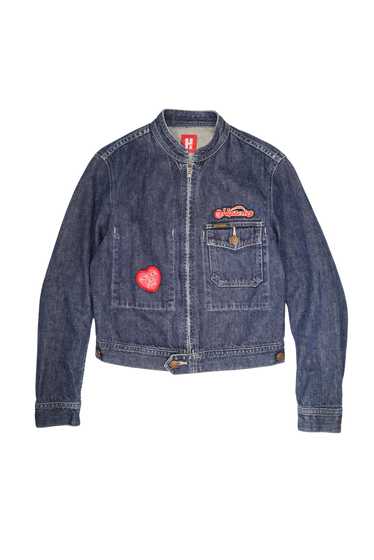 ジャケット・アウター hystericglamour girl design denim jacket Hysteric Glamour Denim Jeans Zipper Jacket Blue Colour Women
