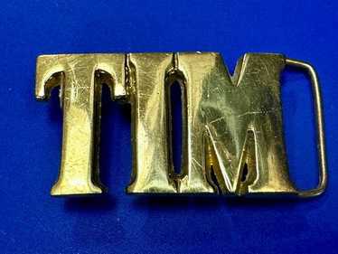 TIM Custom Name in cutout block letters solid bra… - image 1