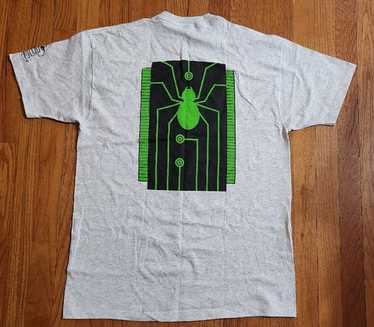 Vtg Web Crawler Nerd Tech Y2K Geek Graphic Single… - image 1