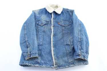 80's Levi's Sherpa Lined Denim Trucker Jacket - image 1