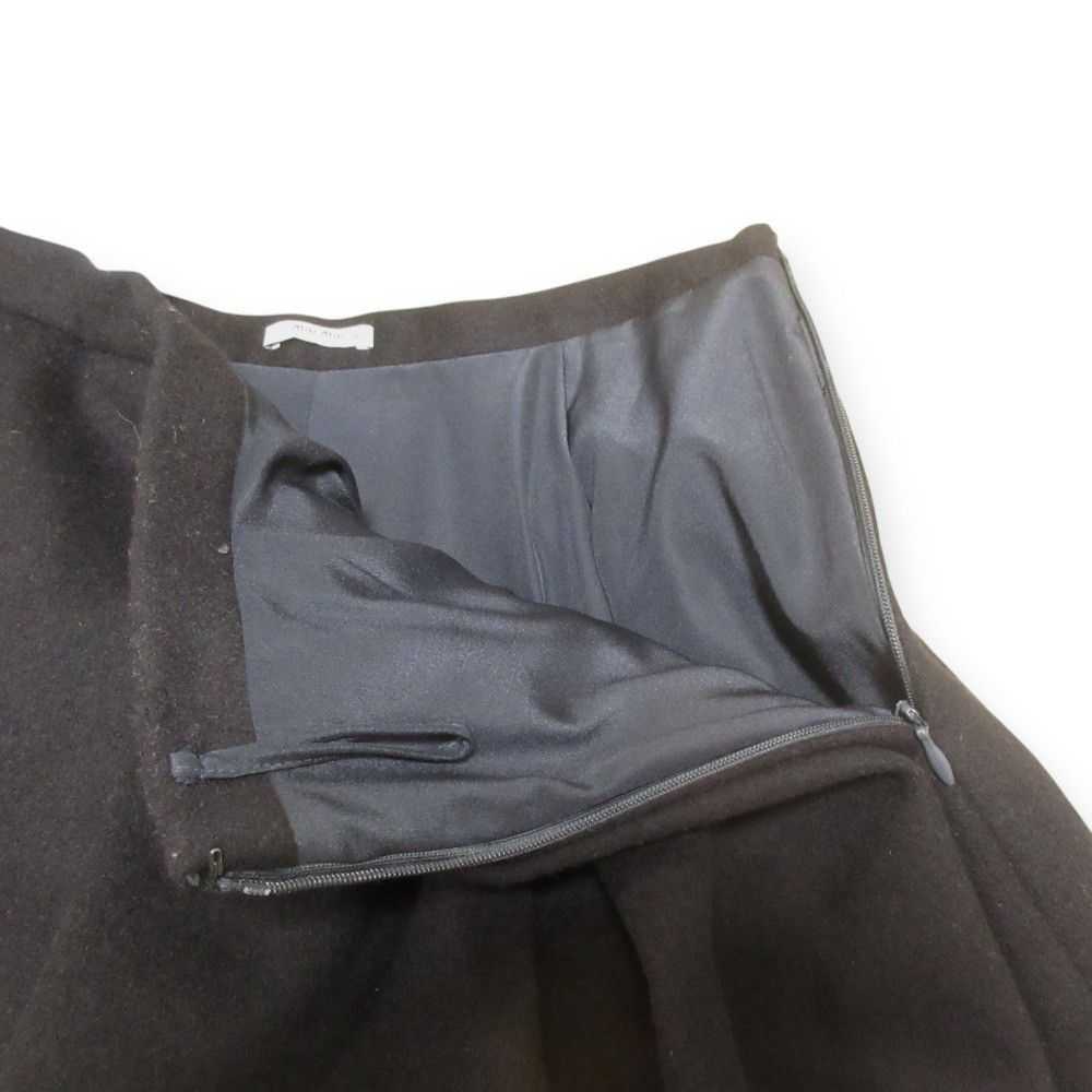 Miu Miu Miu Miu Miu Miu Box Pleats 100% Wool Skir… - image 3