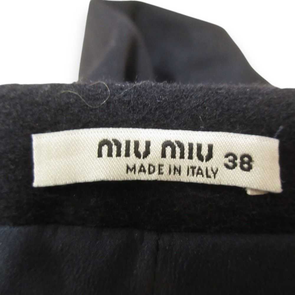 Miu Miu Miu Miu Miu Miu Box Pleats 100% Wool Skir… - image 6
