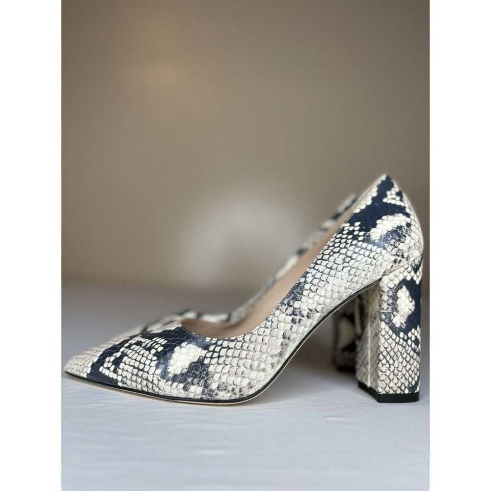 Stuart Weitzman Adria Python Print Pointed Toe Le… - image 2