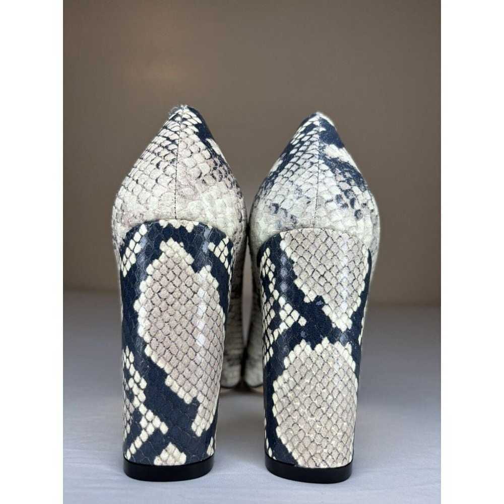 Stuart Weitzman Adria Python Print Pointed Toe Le… - image 3