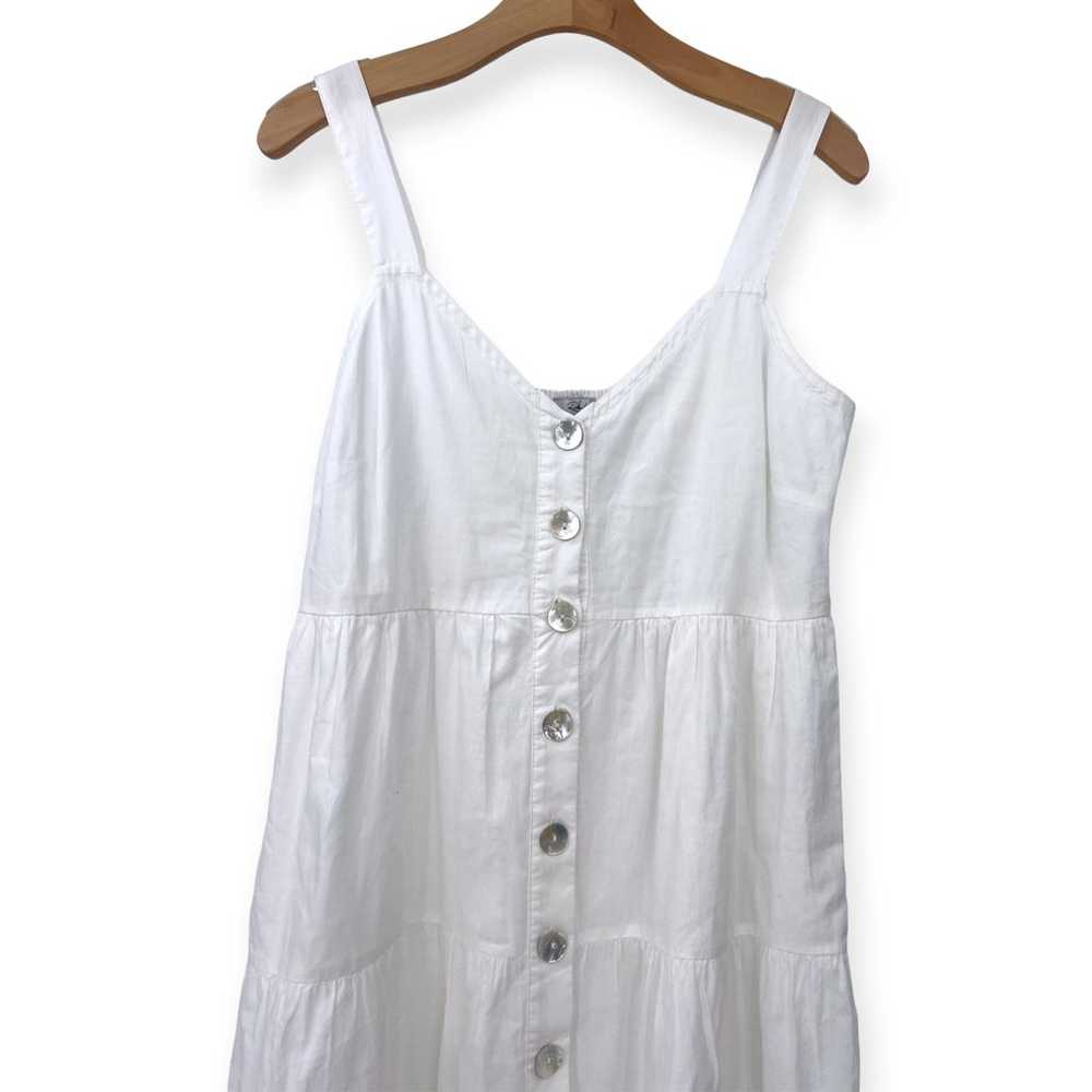 RAILS  | M |  Violet Button-Front Tiered Midi-Dre… - image 4