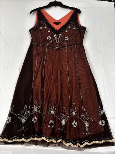 E E W C O R K ! New York Embellished Sleeveless D… - image 1