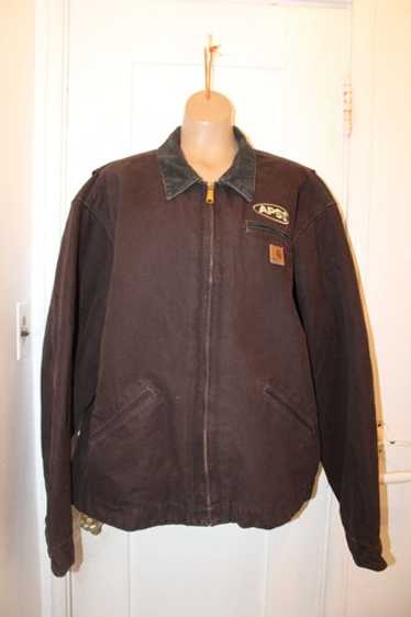 Carhartt J97 DKB ブラウンジャケット Lサイズ Carhartt J97 DKB Detroit Jacket Mens 5XL Dark Brown Blanket Lined
