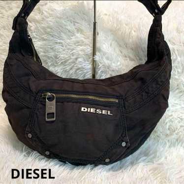 バッグ 00s archive DIESEL shoulder bag Y2Kblack Diesel Men 00S Archives Shoulder Bag Y2K 38x13x39cm Luxury Casual