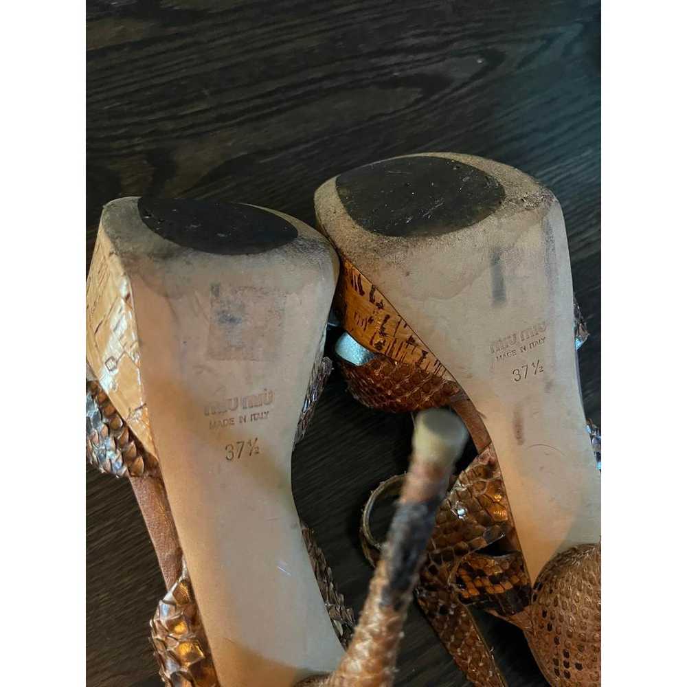 Miu Miu Python heels - image 3