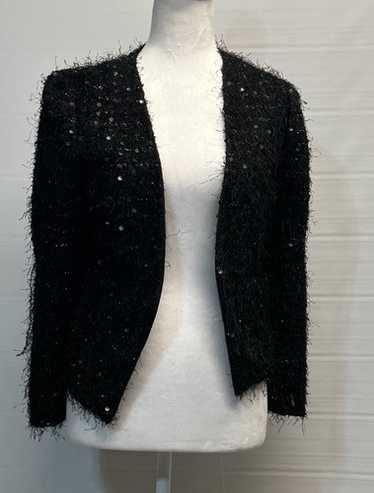 Loft Size 4 Sequence Jacket With Open Front And T… - image 1