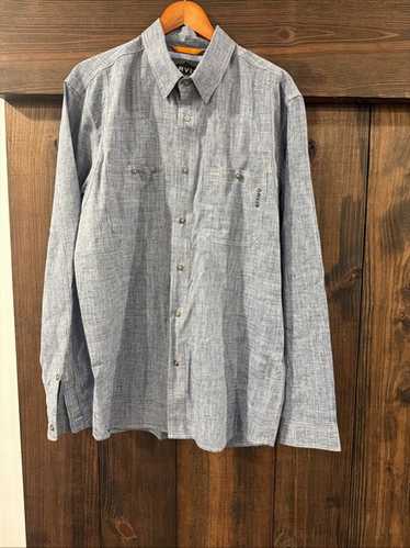 Orvis Chambray Blue Performance Button-Up Dual Po… - image 1