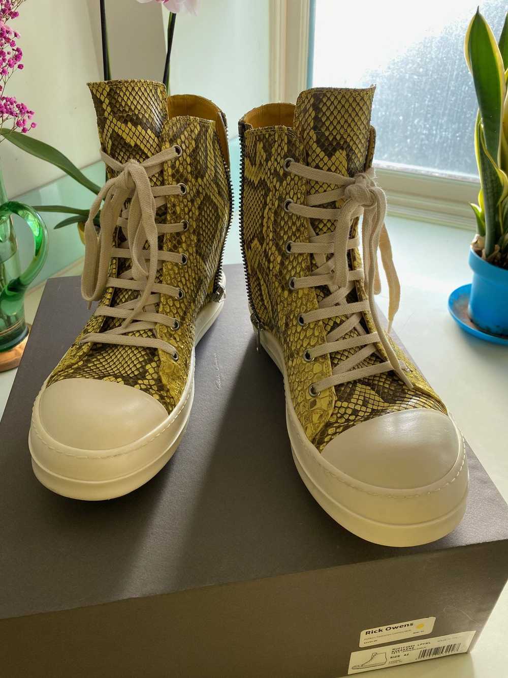 Rick Owens Python Ramones in Lemon - image 2