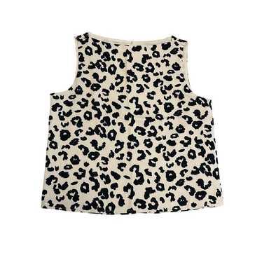 Abercrombie Pattern Shell Top Leopard Print Small - image 1