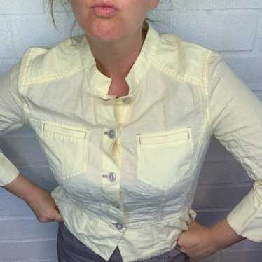 Sigrid Olson Linen Button Up Lightweight Jacket S… - image 1