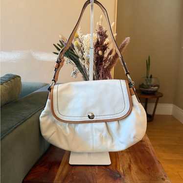 バッグ vintage coach Soho Hobo hand bag leather NWT Vintage Coach Brown Distressed Leather Soho Grommet