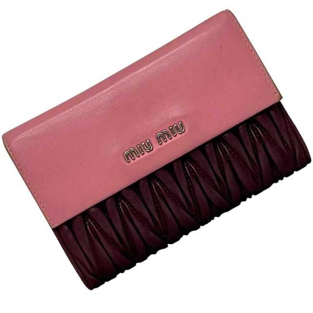 Miu Miu Miu Miu Miu Tri-fold Bag ec-24293 Pink Bo… - image 2