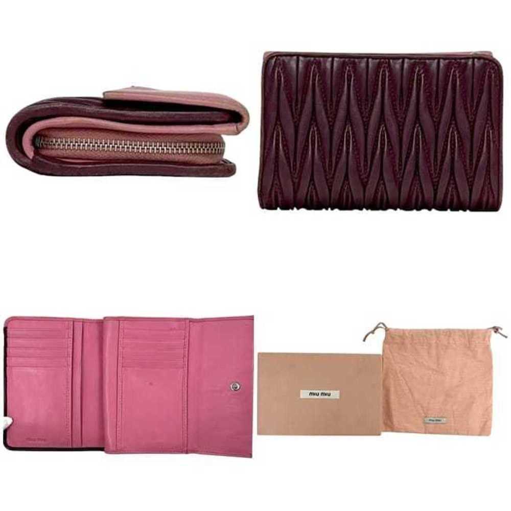 Miu Miu Miu Miu Miu Tri-fold Bag ec-24293 Pink Bo… - image 3
