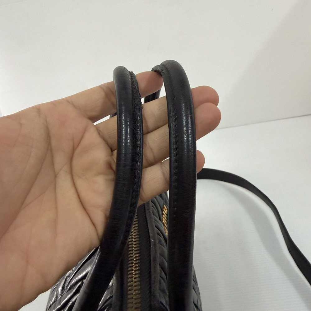 Miu Miu Miu Miu Matelasse Black Leather Two Way B… - image 8