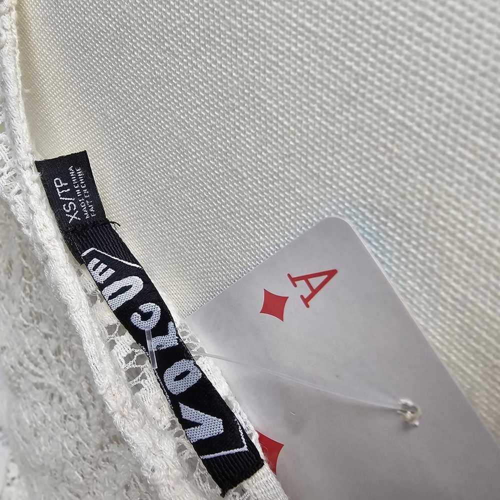 Volcom Volcom Women's Cream Lace Button Front Top - image 6