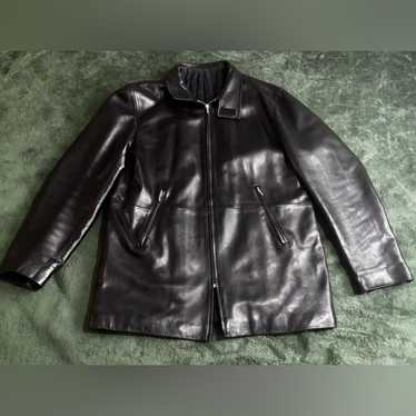 1980s agnès b. Leather jacket DDP] AGNES B. 1980s Leather Jacket Black Women's | eBay
