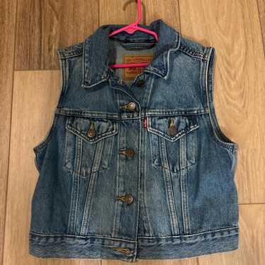 Levi's Women's Vest - Blue/Navy - XS – Levi's den… - image 1