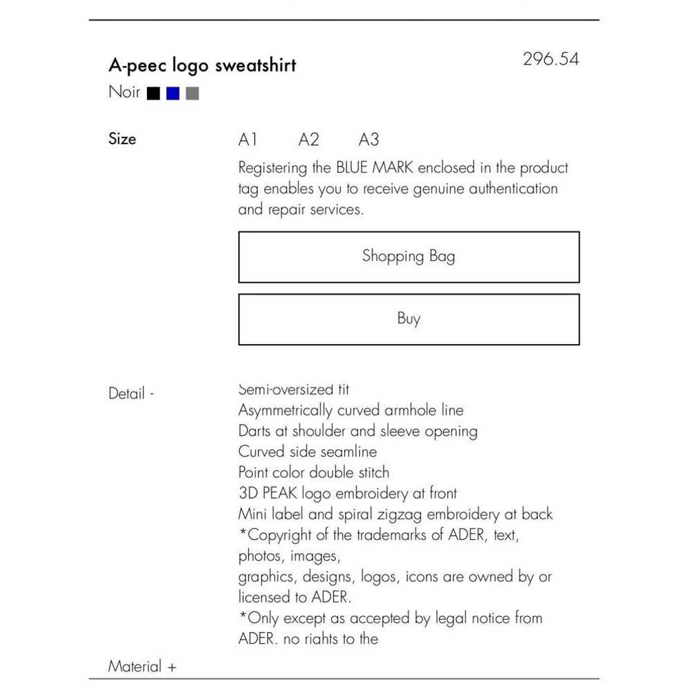 Ader Error Ader Error A-Peec Embroidered Logo Swe… - image 7