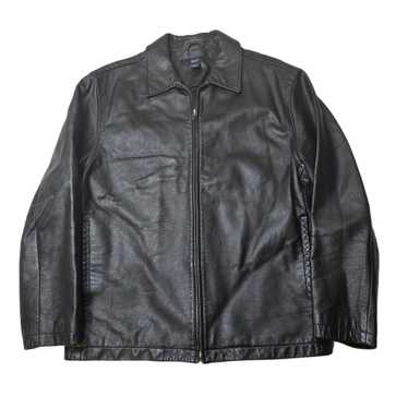 ジャケット・アウター OLD GAP 90'S ZIP UP LEATHER JACKET Vintage 90's GAP Heavyweight Zip Up Leather Jacket - L – Rokit