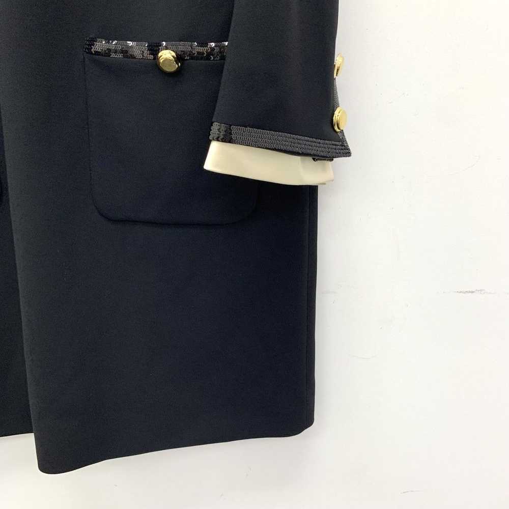 Miu Miu Miu Miu black bow sequin single-breasted … - image 4