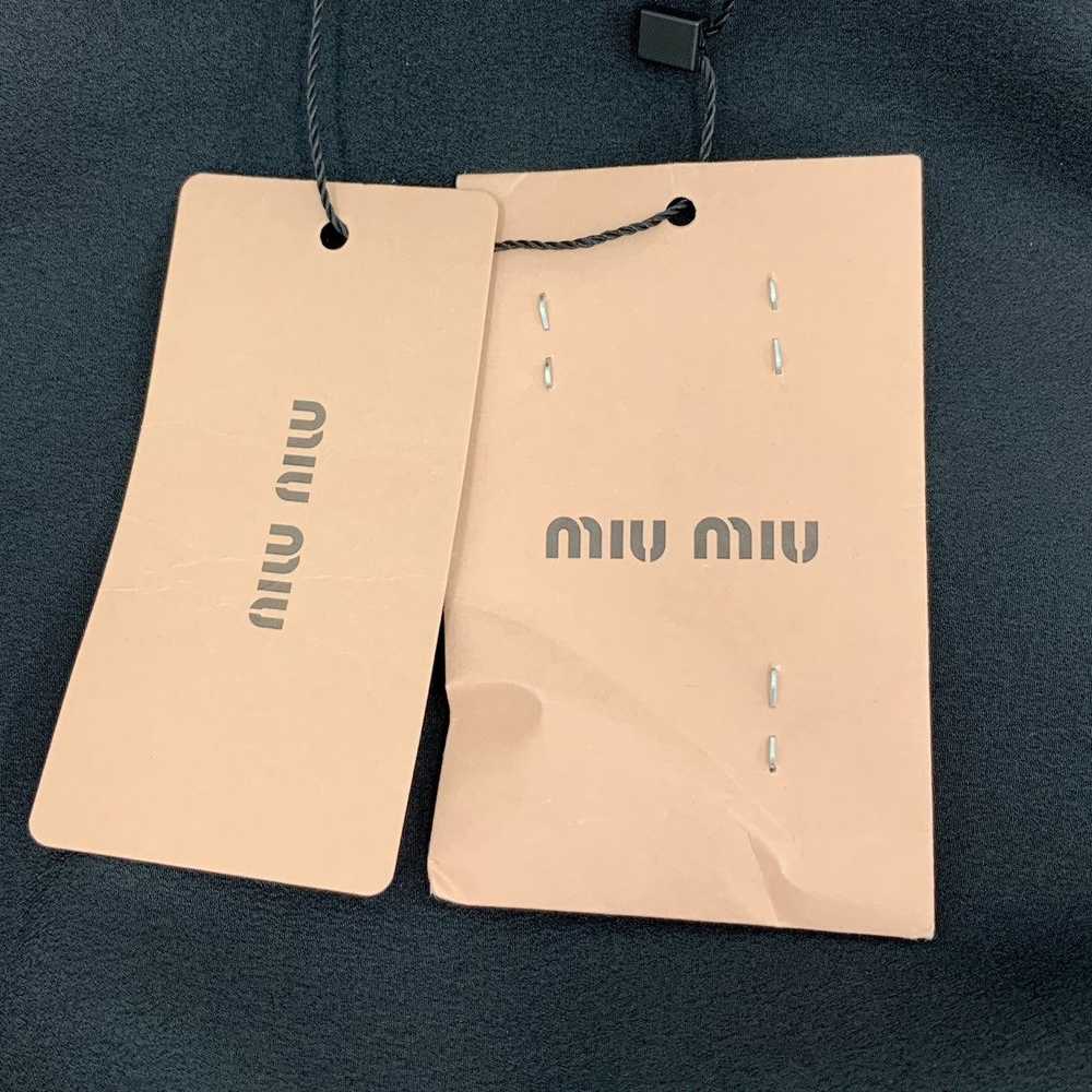 Miu Miu Miu Miu black bow sequin single-breasted … - image 8