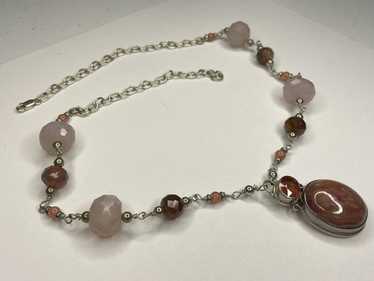 Ruby, Tourmaline, Botswana Agate and Rhodochrosit… - image 1