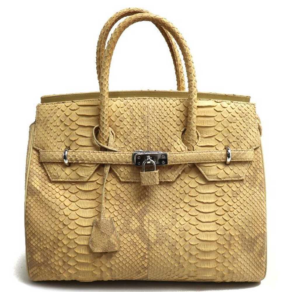 Other Other Python Python Handbag Natural Materia… - image 1