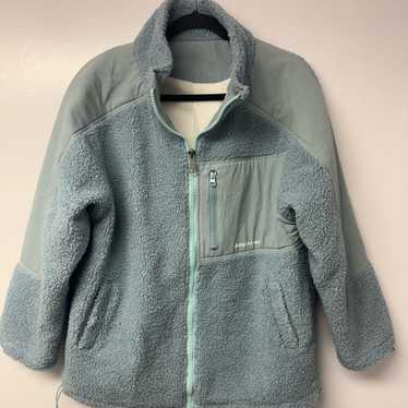 Ader Error Blue Sherpa Fleece Zip Jacket A1 Overs… - image 1