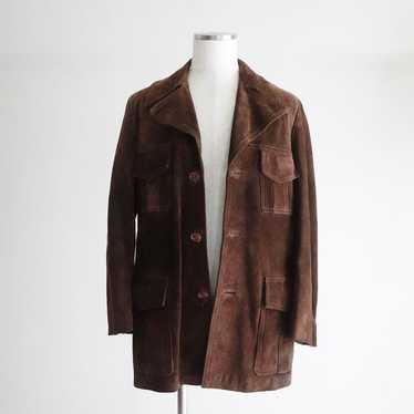 Vintage Suede Hunting Jacket from the 1960s and 7… - image 1