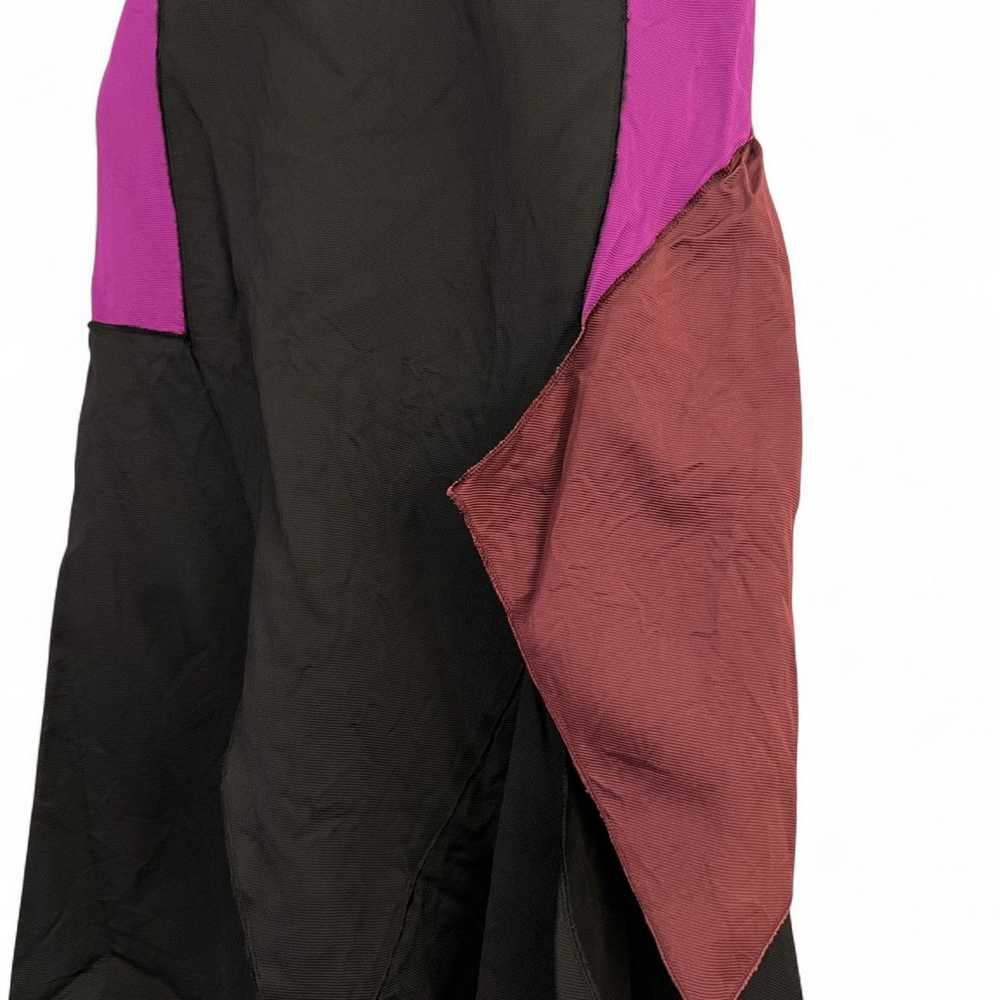 Miu Miu Miu Miu Y2K Silk Colorblock Halterneck Dr… - image 4