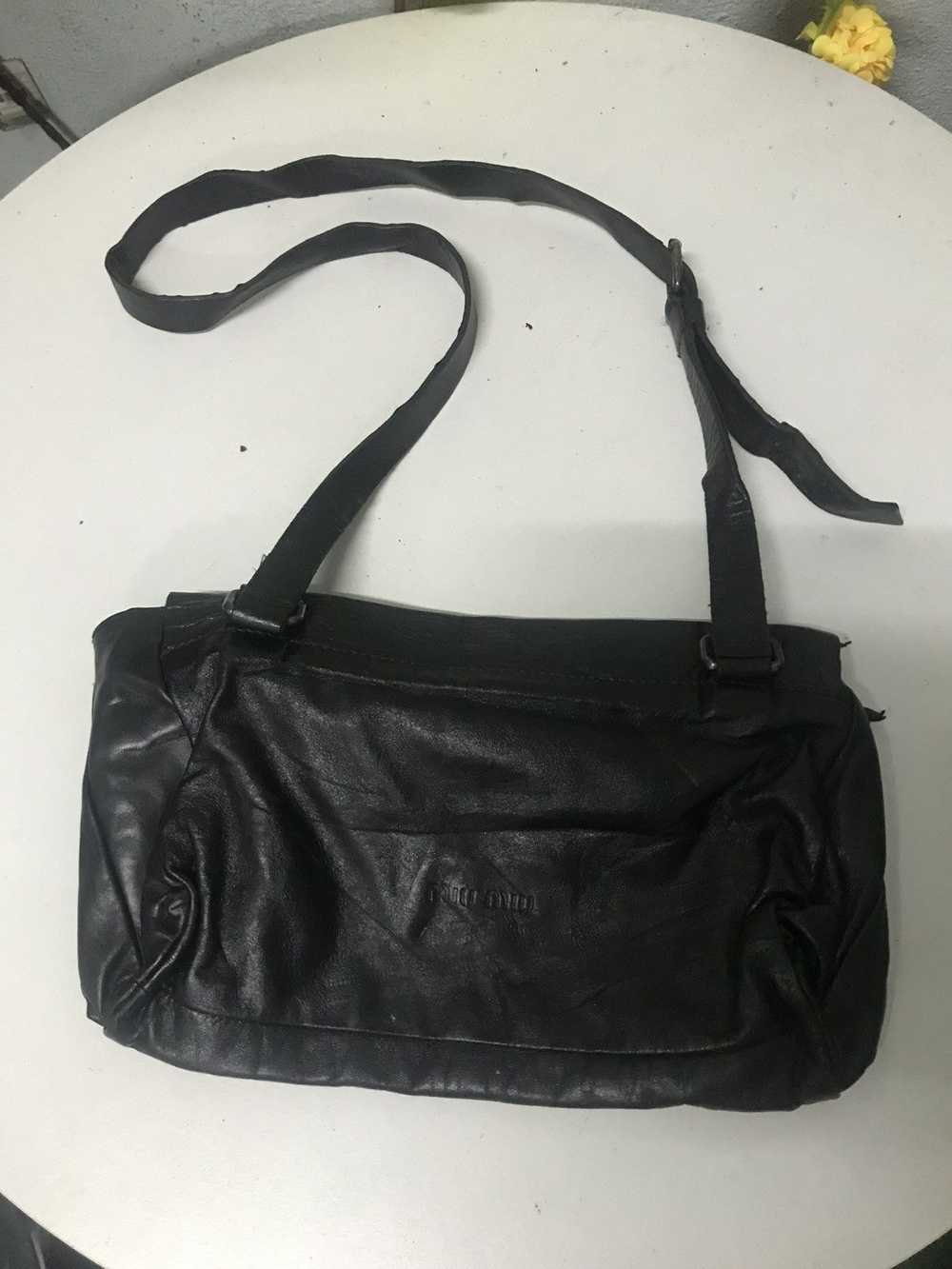 Miu Miu A/w 1995 Black Leather Miu Miu Shoulder B… - image 2