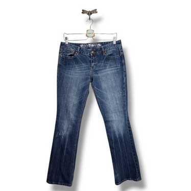 Express Barely Boot Y2K Low Rise Boot Jean 10R - image 1