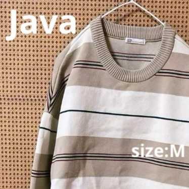 USED >> Java Loose-fitting Multi-border Knit - image 1