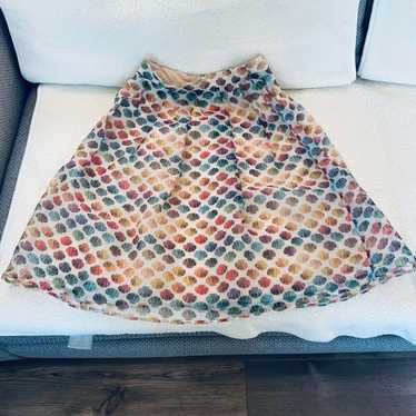 Five Plus Multicolor Shell Print A-Line Midi Skir… - image 1