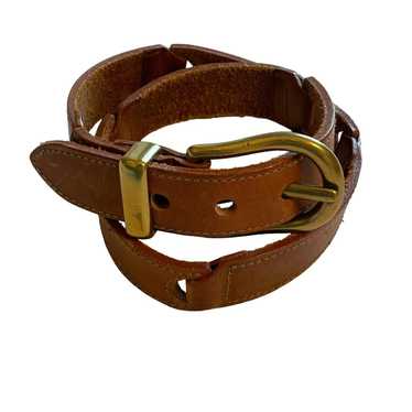 Fossil Women's Belt - Brown/Gold – Fossil Brown B… - image 1