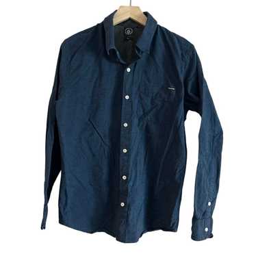 Volcom Volcom Men's Blue Button Up Long Sleeve Me… - image 1